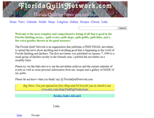 Tablet Screenshot of floridaquiltnetwork.com